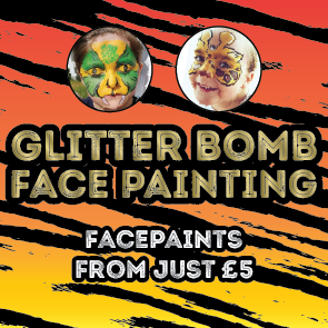 Glitter Bomb Face Painting